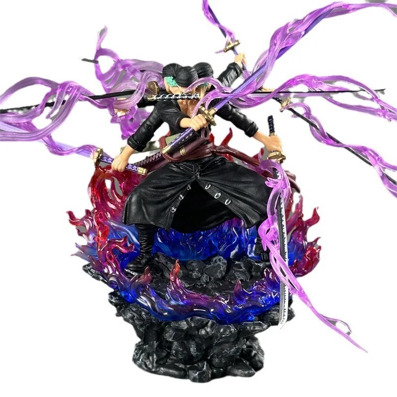 Action Figure Roronoa Zoro - 40cm a 10cm - Ashura - para Fãs de