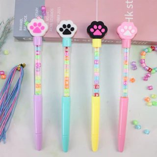 kit 4/8/12 peças Caneta Astronauta e Pato de gato com Letrinhas para Pulseira
