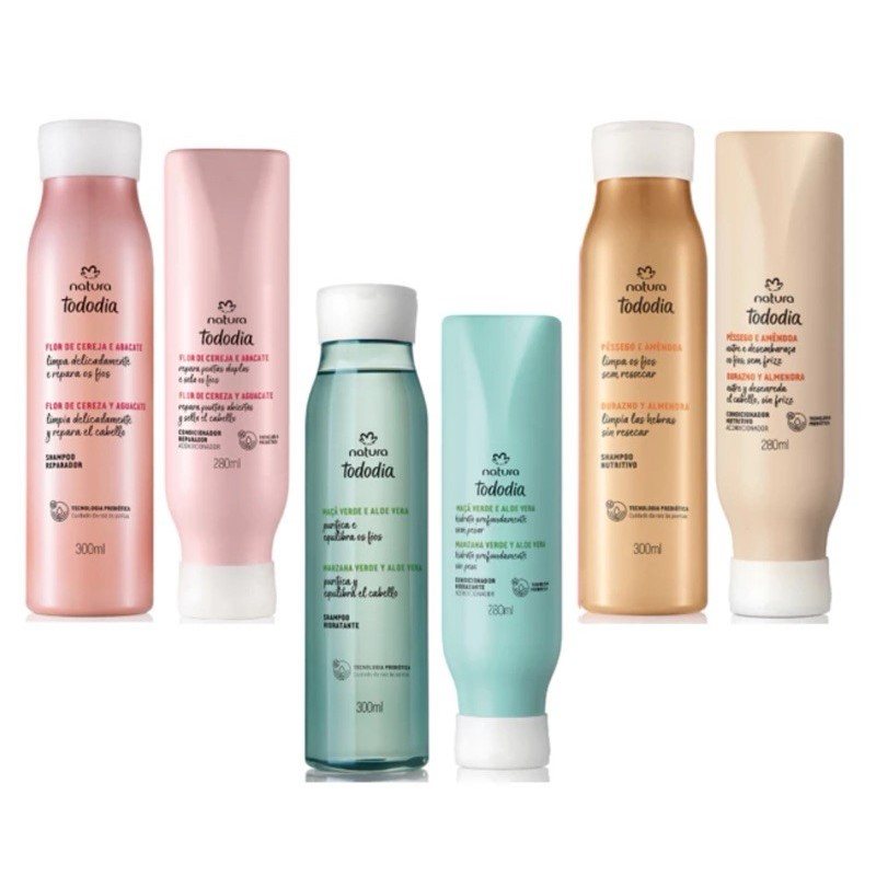 Natura Tododia Kit Shampoo 300ml + Condicionador 280 ml | Shopee Brasil