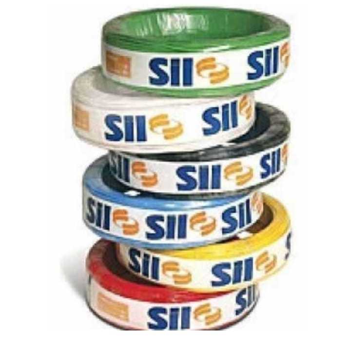 Fio Cabo Cobre Flexível 10mm 750v Rolo De 100m Sil Cores