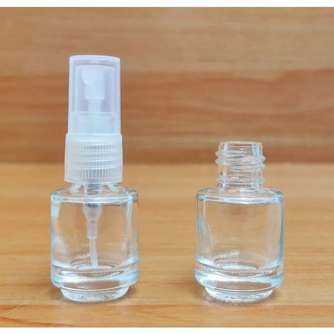20 Frascos de Vidro 5ml Válvula Spray Transparente Para Amostra de Perfumes