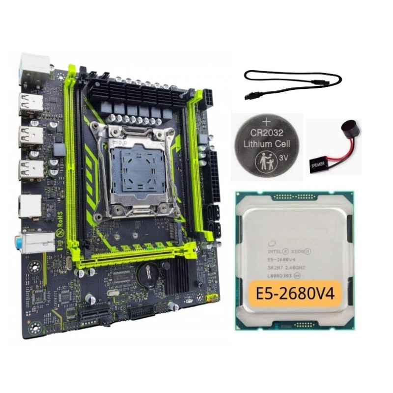 Kit gamer X99 ZSUS + processador Xeon E5 2680 V4 14 cores +