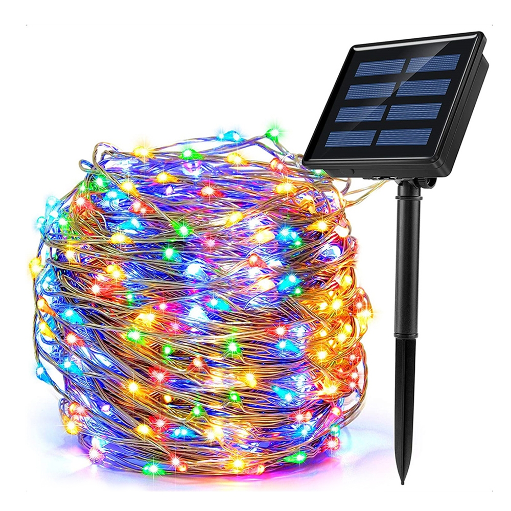 Pisca Pisca Natal Solar Decoração Jardim 20 Metros 200 Led