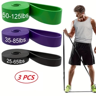 Kit 3 Super Band Elástico Borracha Crossfit Extra Forte Faixas de Resistência