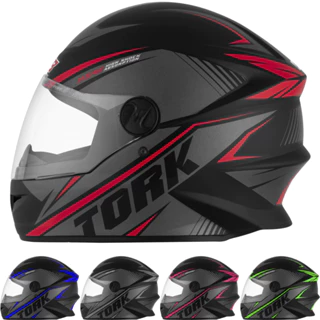 Capacete Moto Esportivo Fechado Pro Tork R8 Masculino Feminino Motoboy Motociclista com Viseira Cristal Transparente