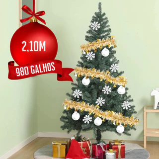Árvore De Natal Floripa Verde Premium 2,10m 980 Galhos
