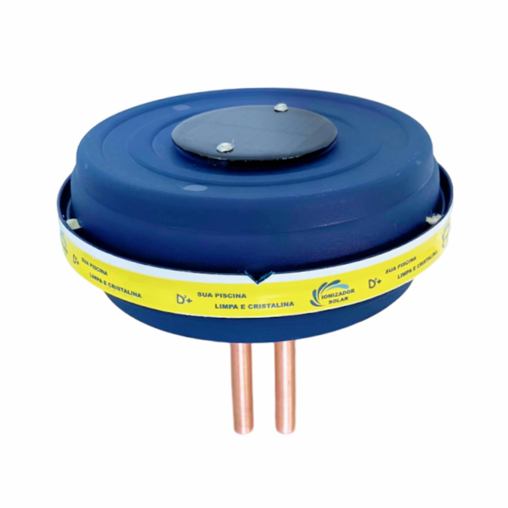 Ionizador solar de piscina de 0 a 30000 mil litros com manual e hastes de cobre sem cloro