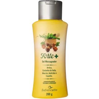 GEL MASSAGEADOR FORTE SOFISTICATTO COSMÉTICOS ARNICA E CASTANHA DA ÍNDIA MUSCULAR