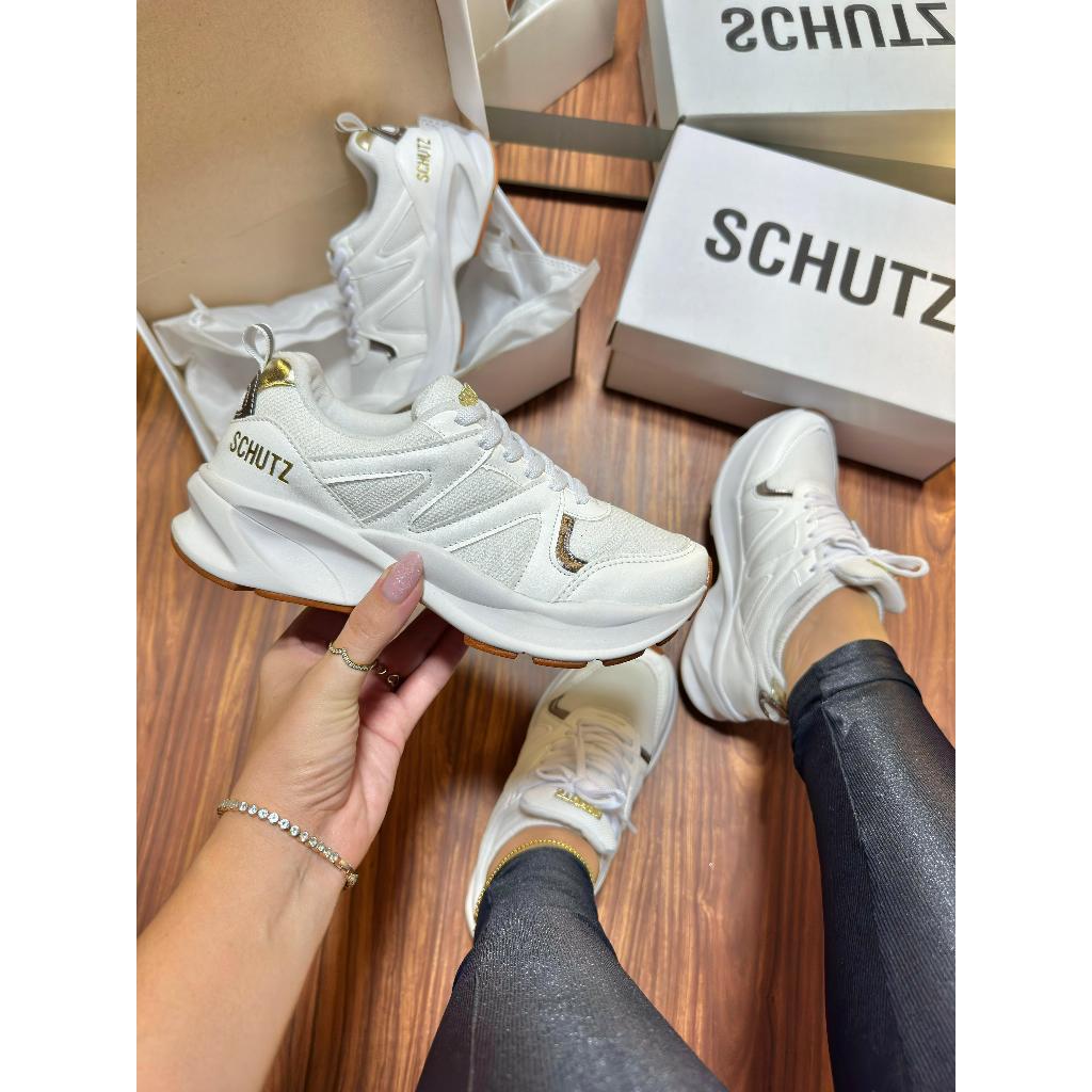 Tênis branco casual feminino lançamento delicado detalhe brilho confortável moda estilo grife