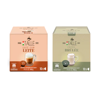 Cápsula Dolce Gusto Café com leite e Creme Brulee Café Italle 20 Und