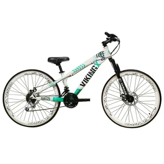 Bicicleta Aro 26 Vikingx Tuff X25 X30 X35 Alumínio 21v Freio Disco Aro Vzan Vmaxx Branco Dh Freeride em Oferta na Shopee