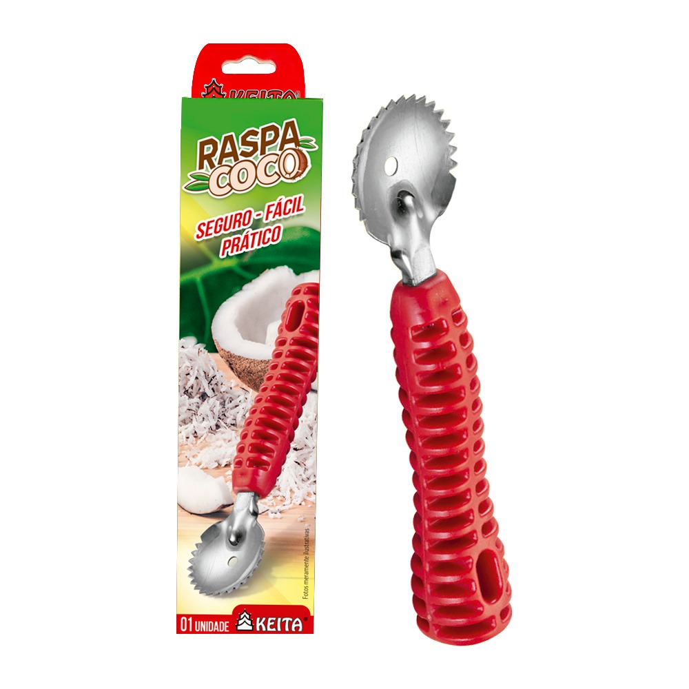 Raspa Coco Inox Com Cabo Reforçado Manual | Shopee Brasil