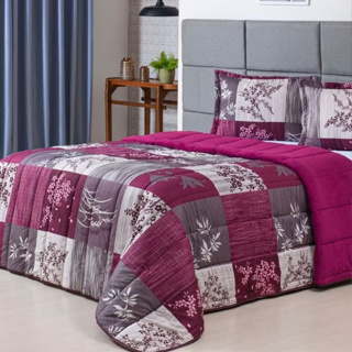 EDREDON CASAL AVULSO ESTAMPADO 1 PEÇA (ESTAMPAS SORTIDAS)