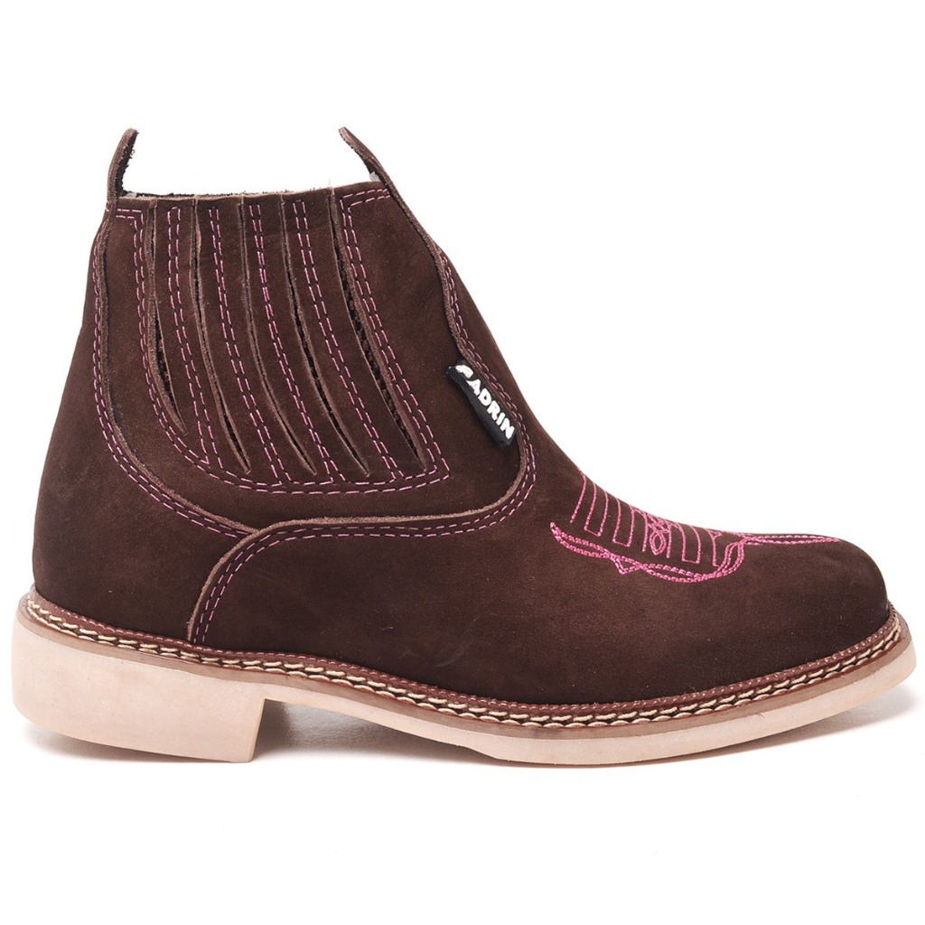 Bota Botina Rodeio Feminina Country Agriculture Com Florão | Shopee Brasil