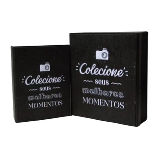 Álbum + Estojo Aba Magnética 10x15 Para 500 Fotos - Viagens & Memórias - Photoalbum Universal em Oferta na Shopee