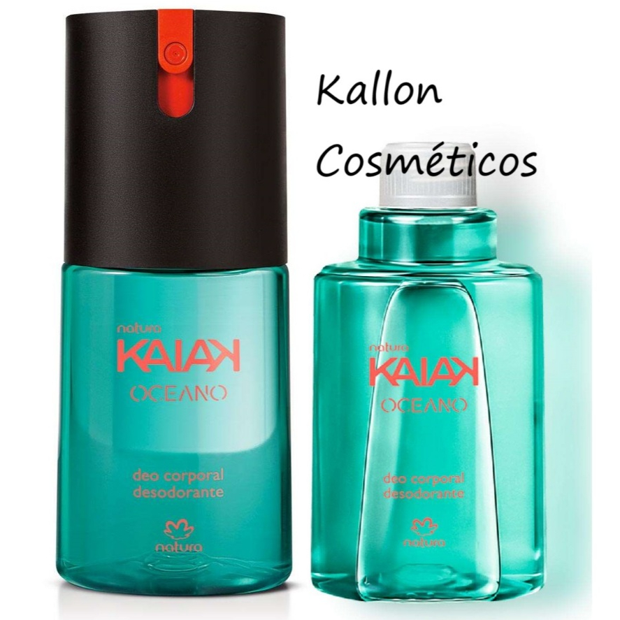 Kit Desodorante Kaiak Oceano Feminino Com Refil Ml Cada Floral Frutal Natura Cosm Ticos