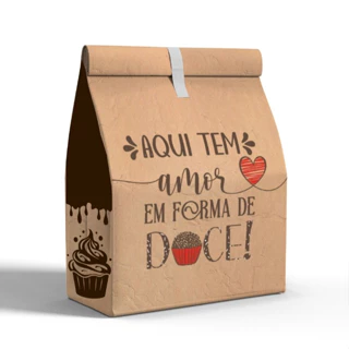 100 Sacos Kraft Grande Para Doces, Panetone, Bolotone, Delivery P/ Confeitarias e Docerias