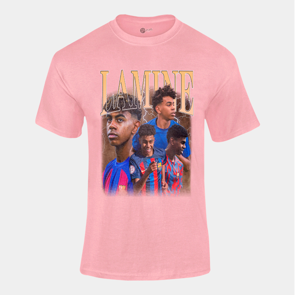 Lamine Yamal Graphic Barça T-Shirt Mサイズ Camiseta Algodão Unissex - Lamine Yamal Barça Barcelona - Graphic