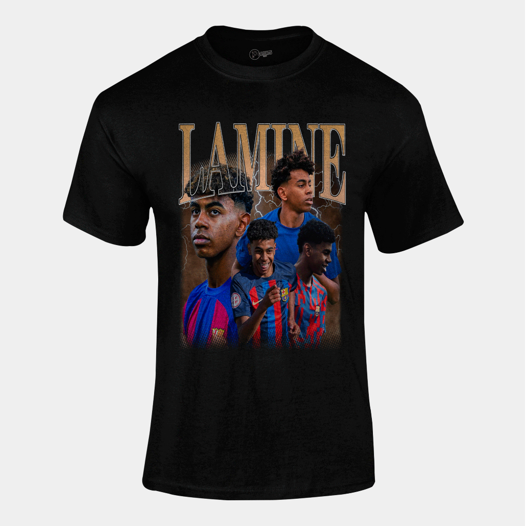 Lamine Yamal Graphic Barça T-Shirt Mサイズ Camiseta Algodão Unissex - Lamine Yamal Barça Barcelona - Graphic