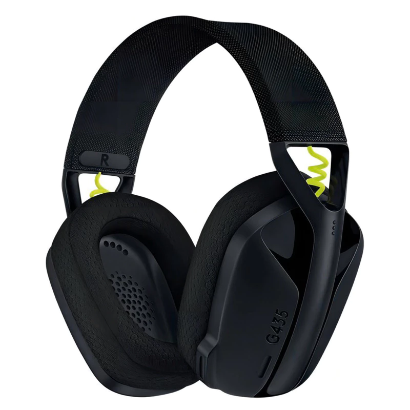 Headset Logitech-G435 Gamer Sem Fio Lightspeed, Bluetooth USB Preto
