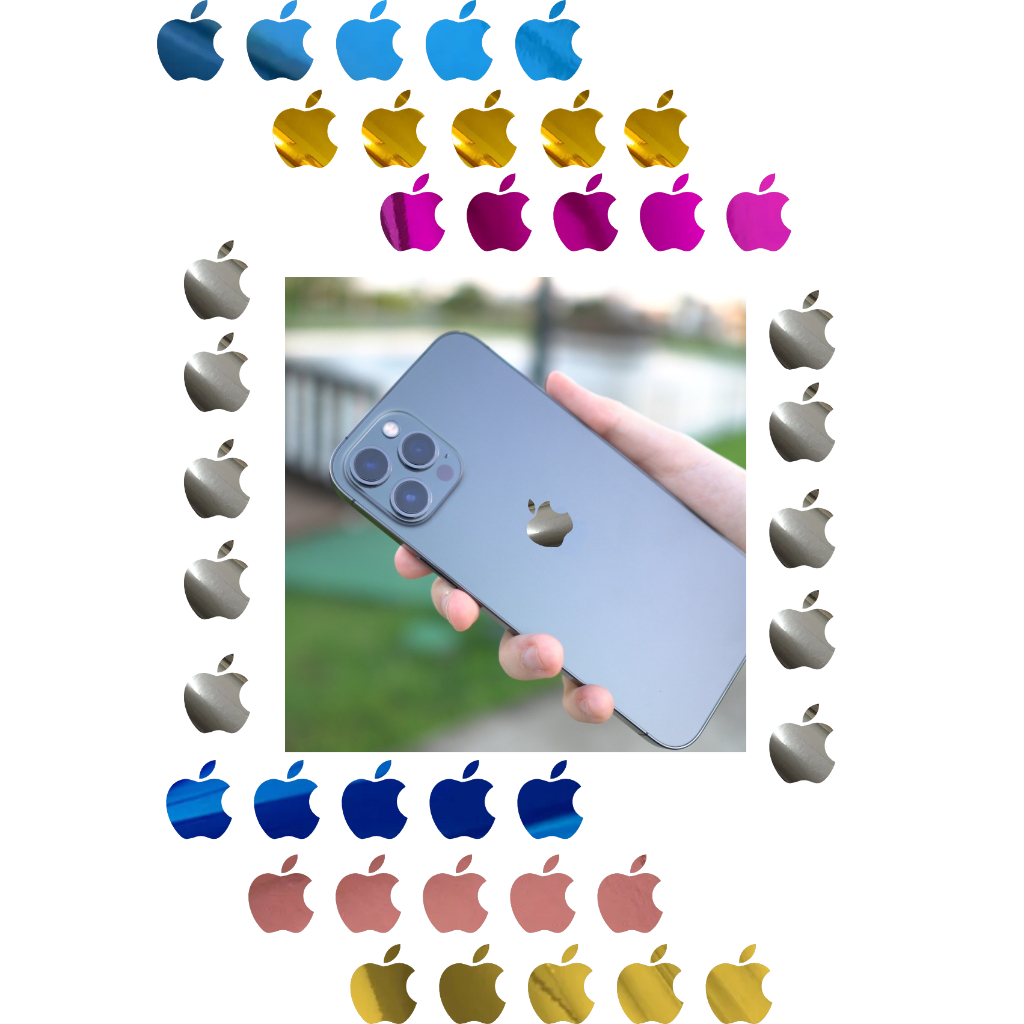 Kit 10 Adesivos Maça Apple / Adesivo para Iphone Apple Celular ...