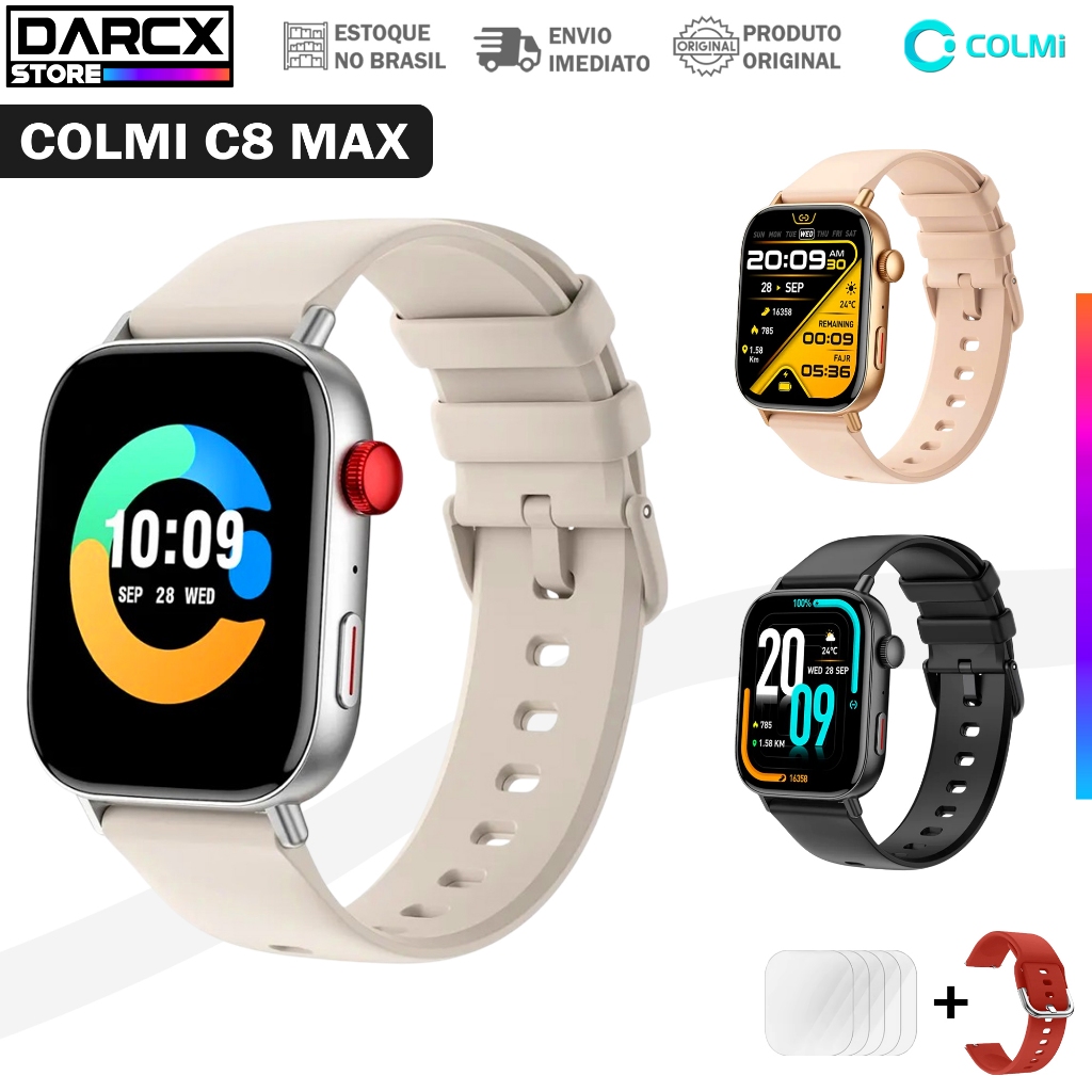 Colmi C8 MAX Relógio Inteligente Original modo esportes modo saúde