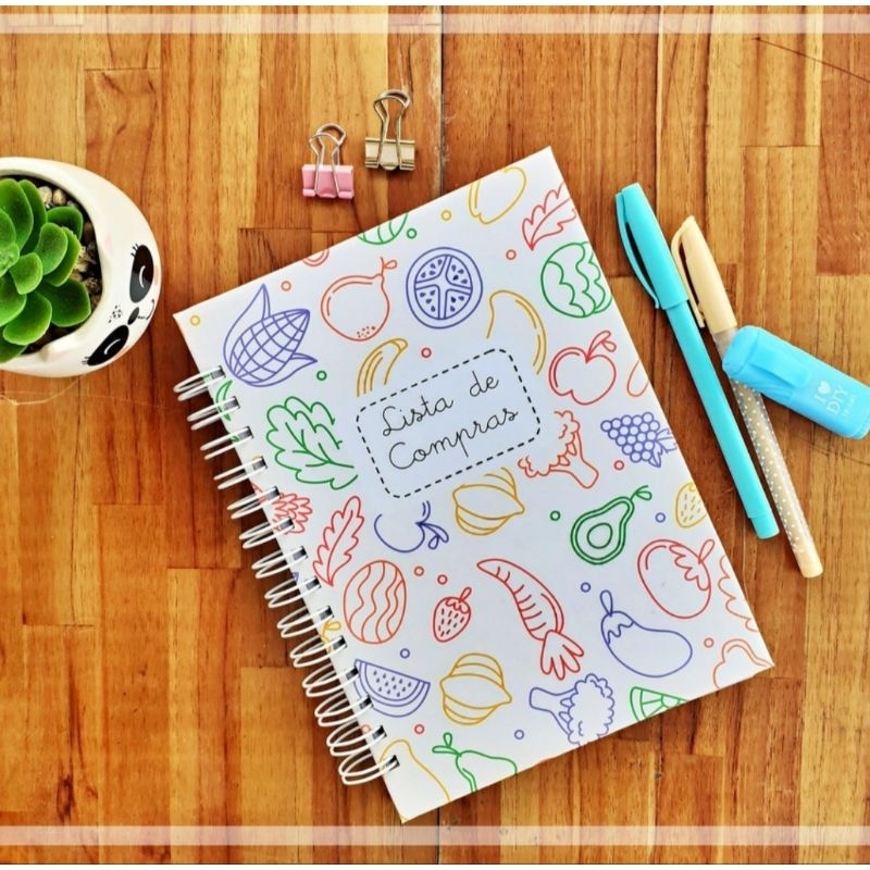 Caderno de listas de compras 50 PG | Shopee Brasil