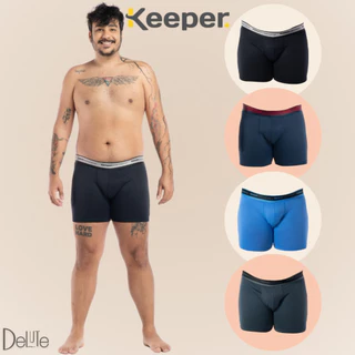 Cueca Boxer Plus Size Keeper Modelo Sem Costura Adulto Lisa Anti Assaduras Resistente Microfibra em Oferta na Shopee