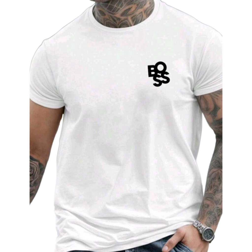 Camiseta plus size P ao G5 Cores Nova Camisa Masculina Manga Curta 100% Algodão 30.1