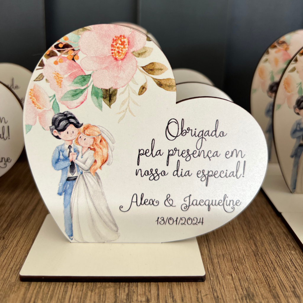 Lembrancinhas Casamento Personalizada Enfeite De Mesa Kit 50 100 Com ...
