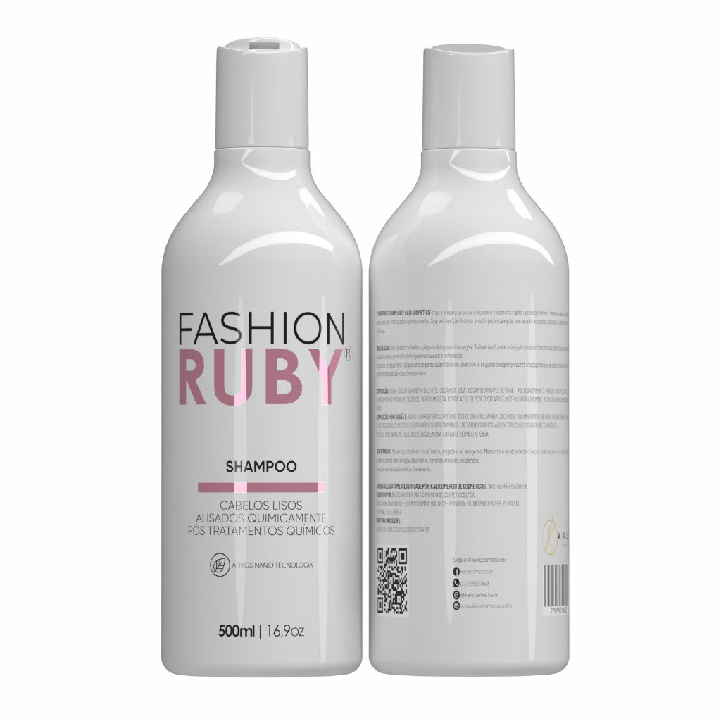 Shampoo Hidratante Fashion Ruby Linha Gold 500ml Original | Shopee Brasil