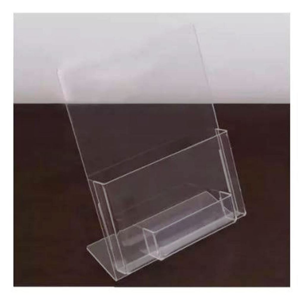 Display Porta Folder A4 (21x30) Acrílico Com Porta Cartão | Shopee Brasil
