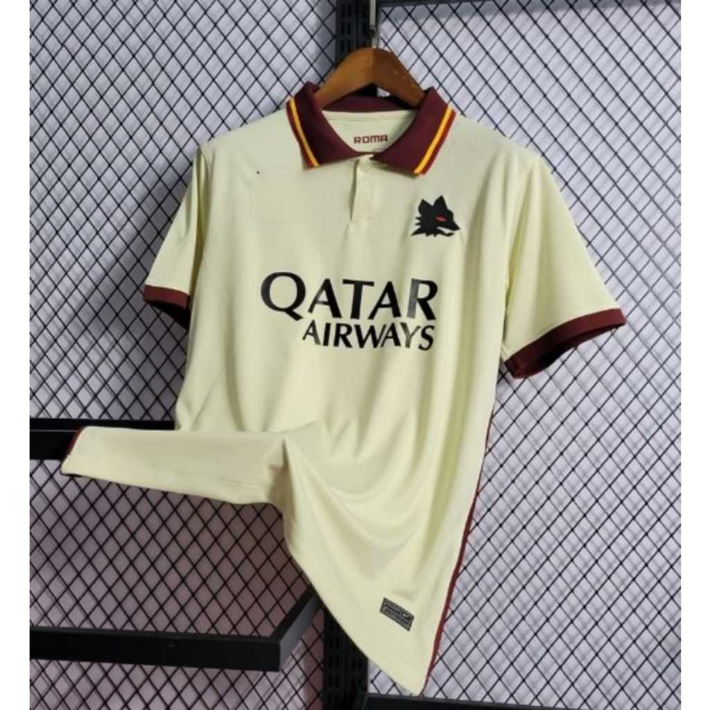 Camisa de Futebol Time Roma Gola Polo Modelo 24/25 Dry Fit