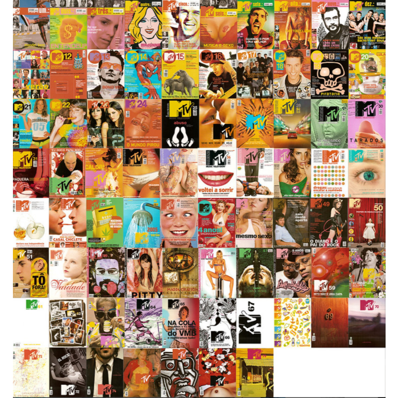 Coleção Completa de Revistas da MTV com 79 exemplares | Shopee Brasil