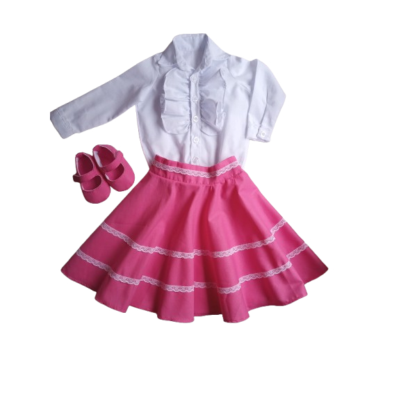 Saia Prenda Gaucha Infantil Saia De Prenda Gaúcha Body Camisa Bebe