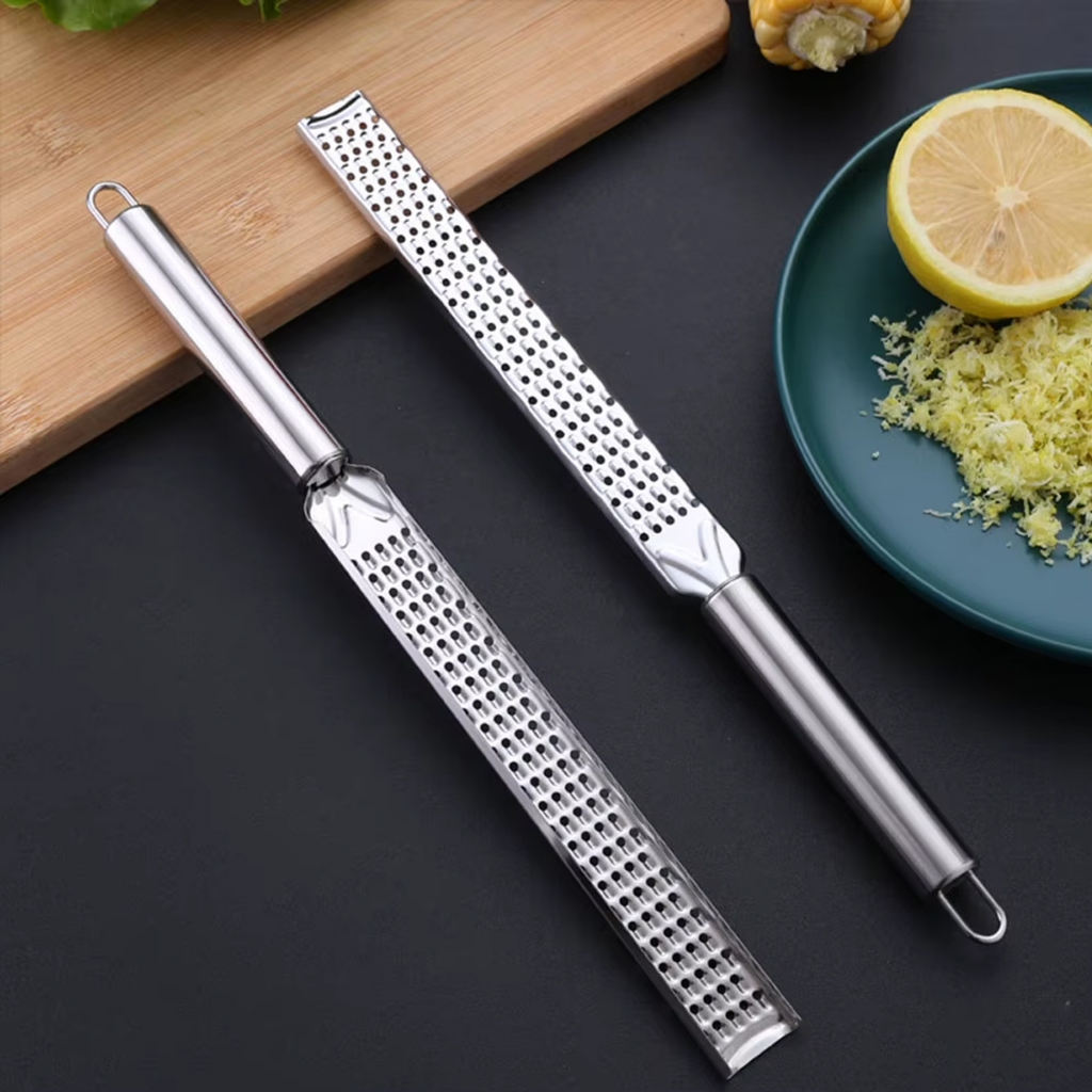 Kit 2 Ralador Zester Culinário Raspas Limão Laranja Profissional Inox ...