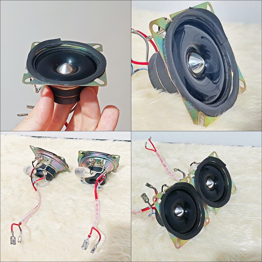 2 Tweeter 2.5 Polegadas Panasonic 4.6ohm cada com Capacitor Pronto