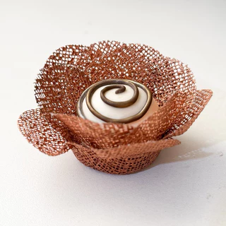 100 forminhas para doces rosê/cobre, em tela escócia, flor, Casamento, aniversário. Caixeta
