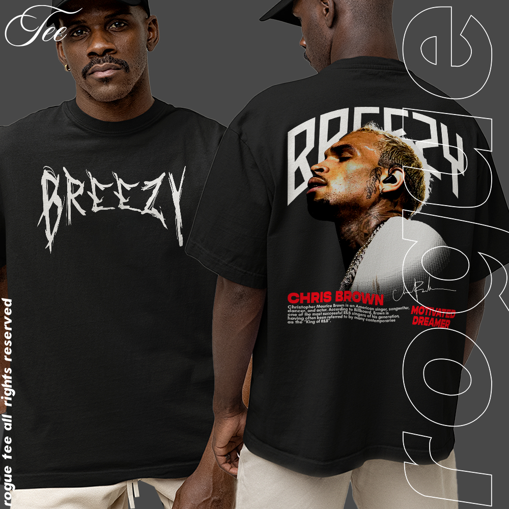 Camiseta Basica e Infantil Chris Brown Breezy Tour Show Motivated ...