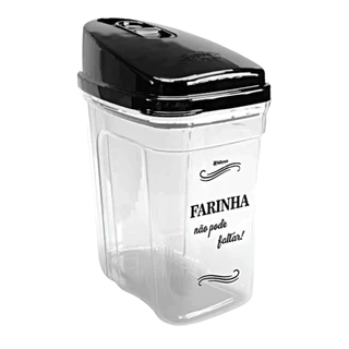 Farinheira Com Tampa 836 Ml Porta Farinha  - Nitron em Oferta na Shopee