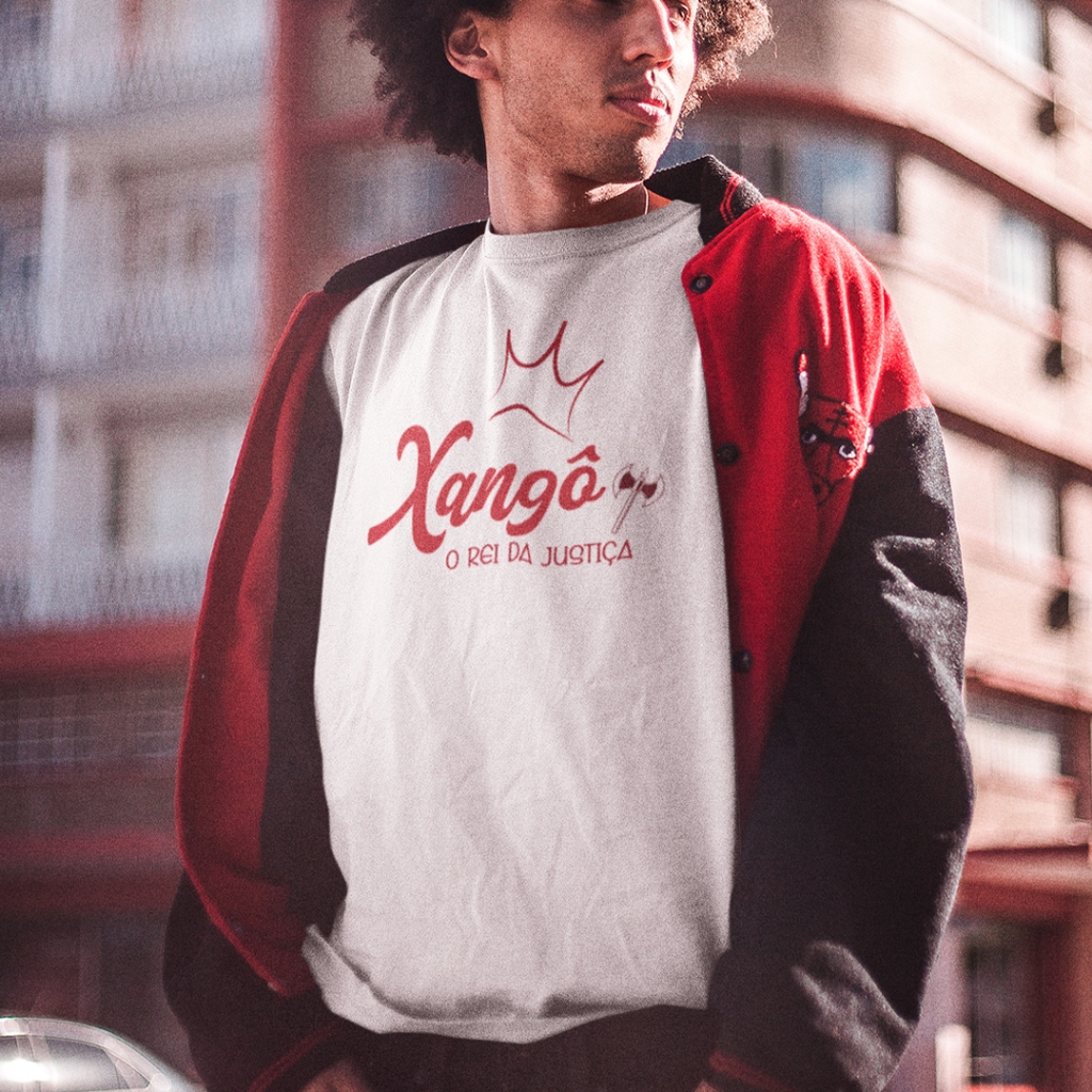 Camisa Rei Xangô Masculina Camiseta 100% Poliester Umbanda Candomblé ...