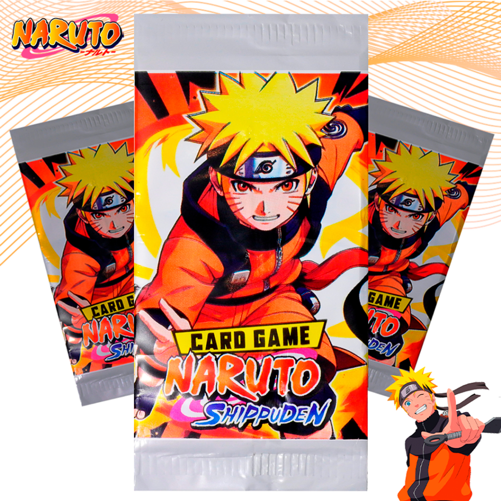 800 Cards Naruto = 200 Pacotinhos com 4 cards em cada. Cartinhas