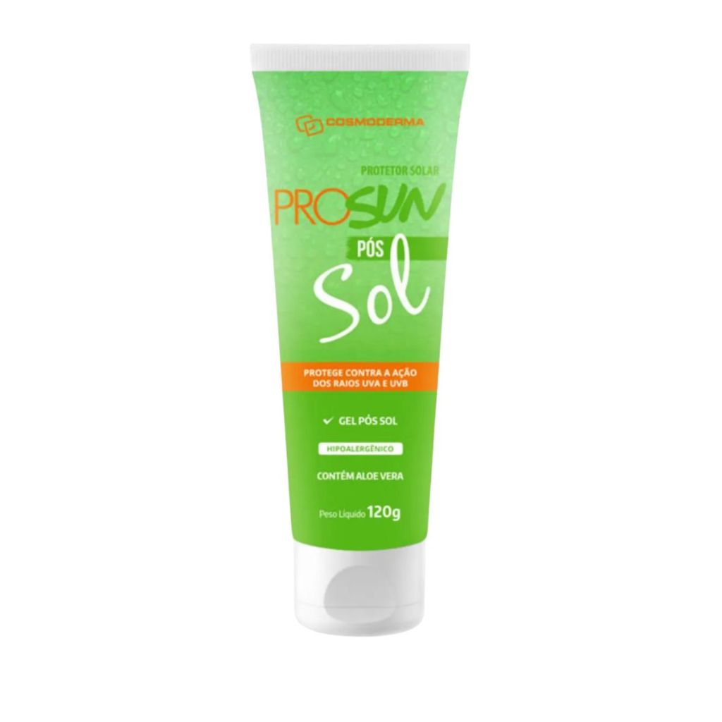 Gel Pós Sol Aloe Vera Alívio Queimaduras PRO SUN 120G | Shopee Brasil