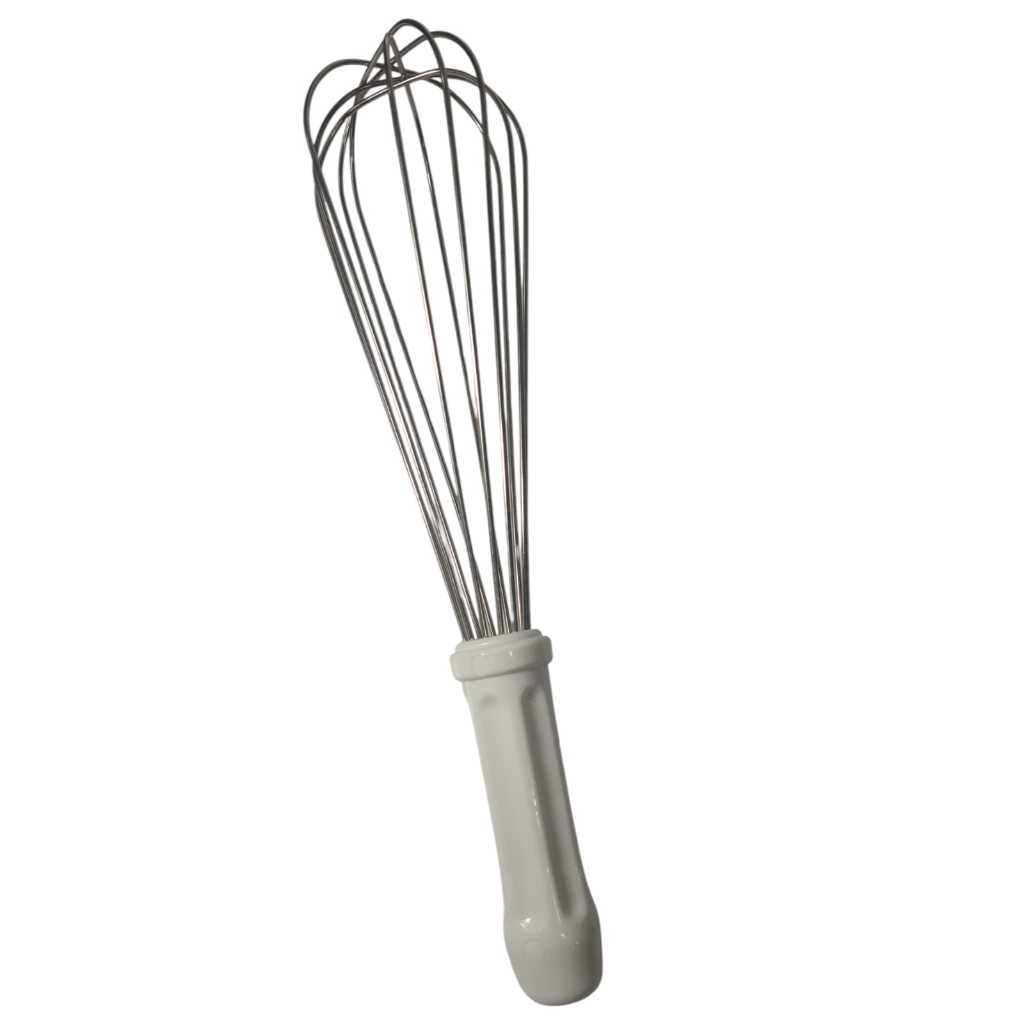 Fuê Batedor Bolo Ovos Profissional 30 Cm Inox (Branco) - FigueirasFormas