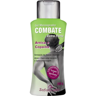 GEL MASSAGEADOR ARNICA E COPAÍBA SOFISTICATTO COSMÉTICOS ALÍVIO IMEDIATO 200G