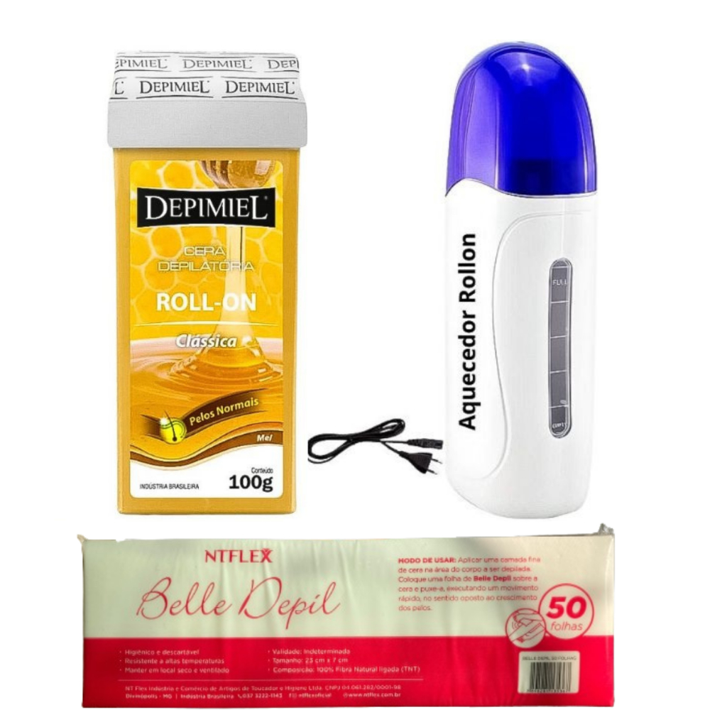Cera Depilatória Roll-On em Oferta Shopee 2025