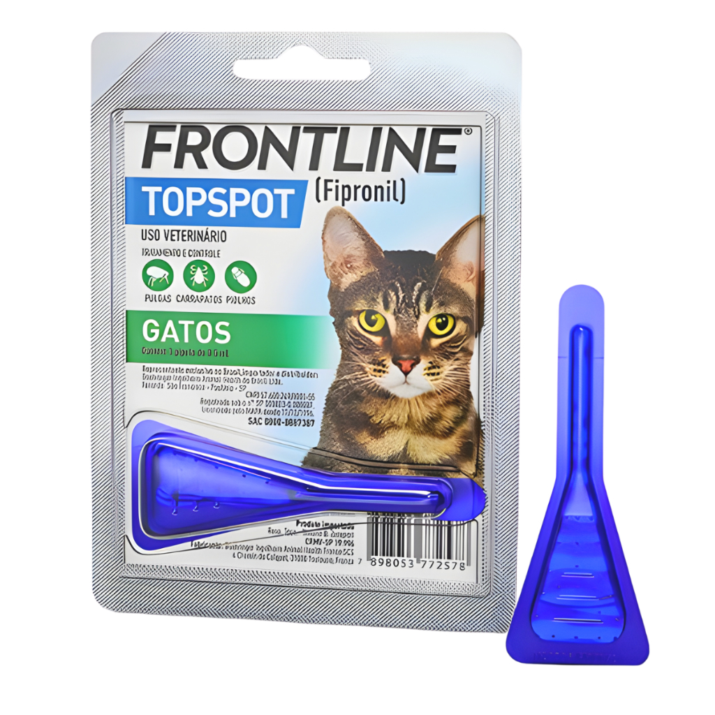 Frontline Gatos Pipeta Pour On TopSpot Anti Pulgas Carrapatos e Piolhos