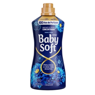 Amaciante Concentrado Baby Soft Carinho e Cuidado 1,5L - Rende 75 lavagens