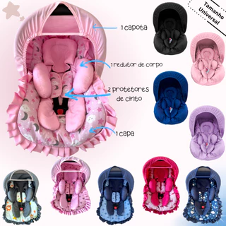 Kit p/ Bebê Conforto Completo Protetor Cinto Capa Redutor Capota Galzerano Burigotto Cosco Safety1st em Oferta na Shopee