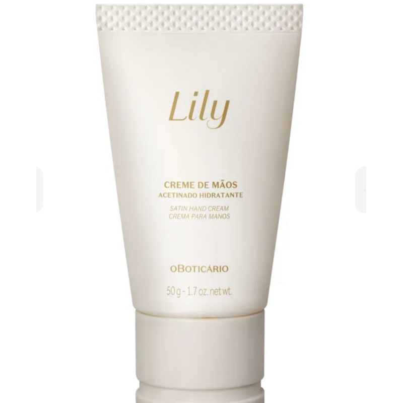 Creme de Mãos Acetinado Hidratante Lily 50g | Shopee Brasil